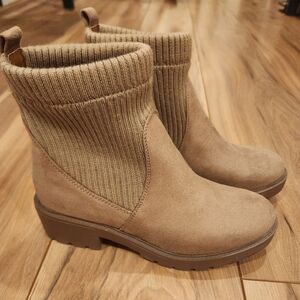 Sonoma Brown Knit Cuff Winter Boots